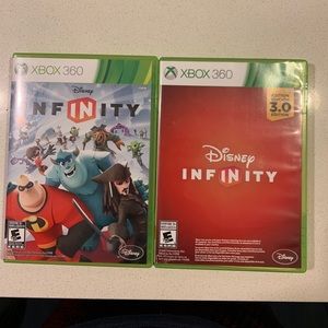 Xbox 360 games.Disney Infinity 3.0 and 1.0.